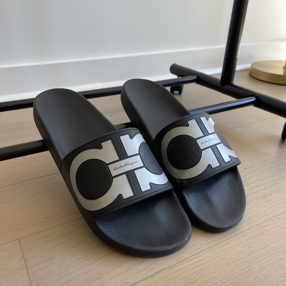Feragamo slides- in great shape